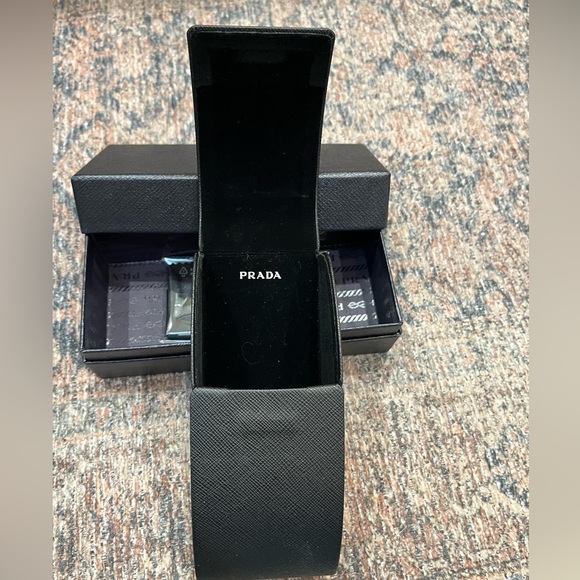 Tortoise shell w/purple Prada sunglasses - Picture 5 of 6